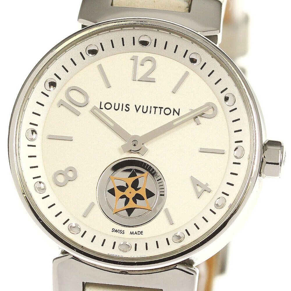 LOUIS VUITTON Tambour Moon Star Q8J10 white Dial Quartz Ladies Watch_777962 - Picture 2 of 7